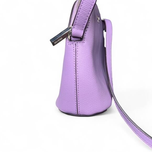 Kate Spade Sylvia Bright Purple Lilac Medium Dome Crossbody Purse - Picture 5 of 8